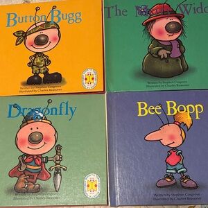 Set of 4 Topsy-Turvy books